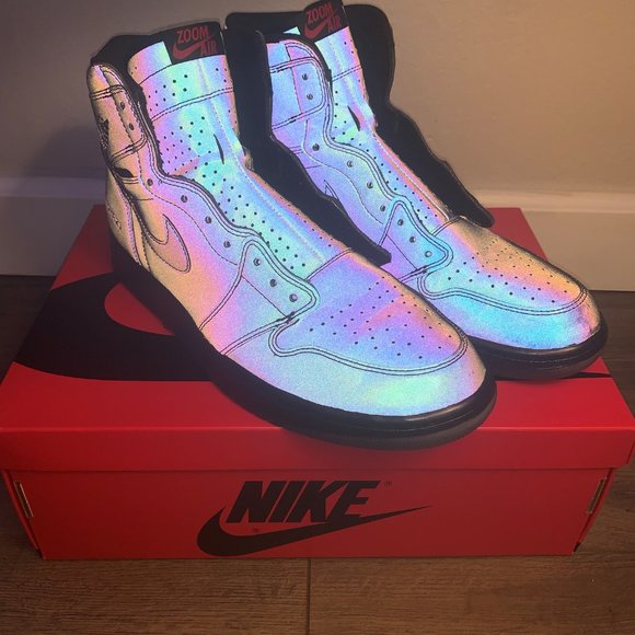 NIKE AIR JORDAN 1 RETRO HIGH ZOOM 'FEARLESS' SIZE - Picture 7 of 9